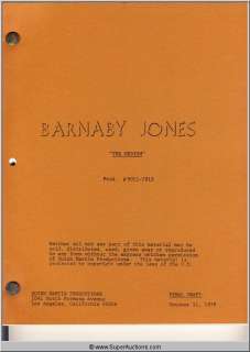 Script: Barnaby Jones-The Medium | Super Auctions