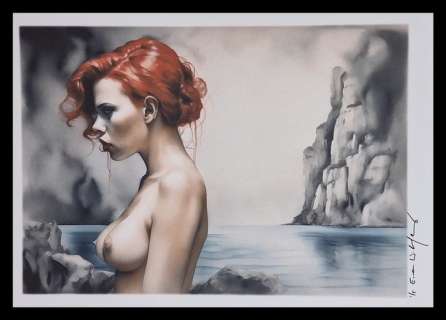 Black Widow, Scarlett Johansson - watercolor edition by Emma Wildfang - Large size | Catawiki