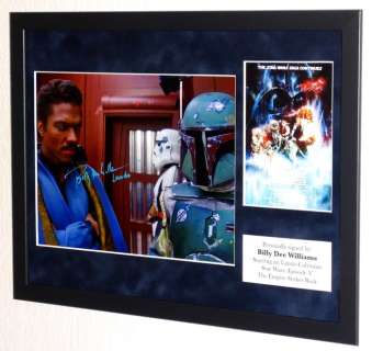 Star Wars Episode V: The Empire Strikes Back - Billy Dee Williams (Lando Calrissian) Premium Framed, signed + Certificate of Authenticity
