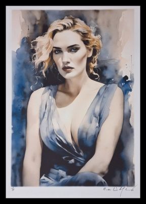 Titanic - Kate Winslet - watercolor edition by Emma Wildfang - Large size | Catawiki