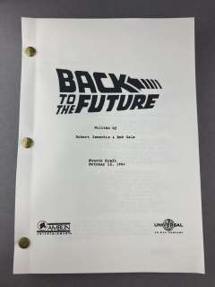 Back to the Future - Michael J. Fox, Christopher Lloyd - Also includes Shooting schedule! | Catawiki