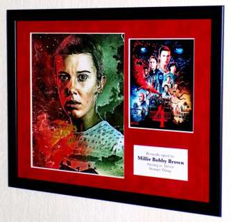 Stranger Things - Millie Bobby Brown (Eleven) Premium Framed, signed + Certificate of Authenticity | Catawiki