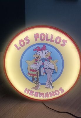 Breaking Bad - Los Pollos Hermanos - Lightbox - Plastic | Catawiki