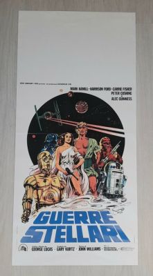 Star Wars - - Movie prop LOCANDINA 70X30 "STAR WARS"1977*PRIMA EDIZIONE | Catawiki