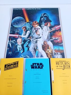Script - George Lucas - 40th Special Edition Movieposter ( 91.5 x 61 cm) + Film Movie scripts from The Best parts of the - 1977 | Catawiki
