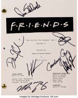 Friends cast signed script. ...
