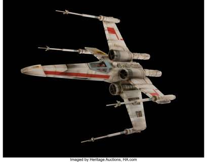 X-Wing Fighter and TIE Fighter miniatures crafted from the original molds and built by Grant McCune who created the original ...