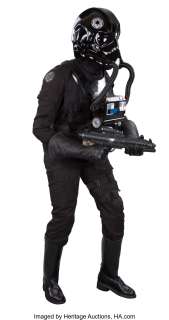 TIE Fighter Pilot jumpsuit and display from Star Wars: Episode IV  A New Hope...