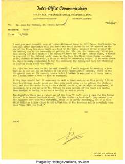 Archive regarding the use of the word "Damn" in Gone With the Wind including David O. Selznick letter to Will Hays of the Hay... | Profiles in History
