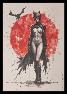 Batgirl - Series " Tokyo Pop Icons " by Emma Wildfang - Large size | Catawiki