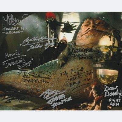 Star Wars Episode VI: Return of the Jedi - Jabba the Hutt Signed by 8 - See Description! | Catawiki