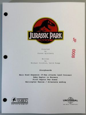 Jurassic Park - Storyboards - Amblin Entertainment | Catawiki