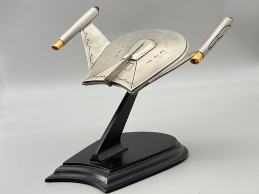 Star Trek - Bird of Prey with 24 Karat Gold Accents - Franklin Mint | Catawiki