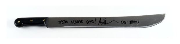Friday the 13th - Ari Lehman - Signed “Friday the 13th” Genuine 22" Steel Machete | Catawiki