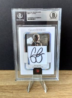 Game of Thrones - Emilia Clarke - Daenerys Targaryen - Authentic Autograph - Beckett | Catawiki