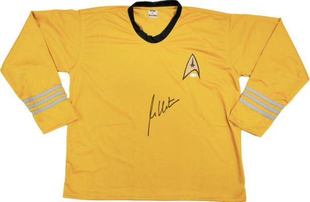 Star Trek - William Shatner - Signed Gold Star Trek Uniform Captain Kirk - with Certificate | Catawiki