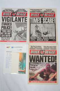 Spider-Man Lot of (3) Prop Daily Bugle Newspapers | GWS Auctions