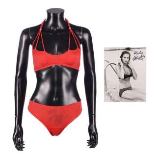 THE JAMES BOND: SPY WHO LOVED ME (1977) - Lot 1255 - Valerie Leon‘s Bikini, Autographed Card and Photo