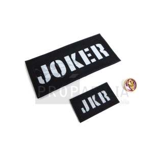 Suicide Squad - SUICIDE SQUAD Joker‘s JKR Patch and Button (0043-M381)