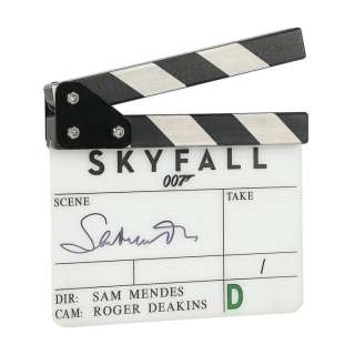 JAMES BOND: SKYFALL (2012) - Lot #166 : Sam Mendes-Autographed Insert Clapperboard