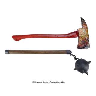 Umbrella Academy, the (2019-2024) | Number Five’s (Aidan Gallagher) Bloody Axe with Hazel’s (Cameron Britton) Mace | Propstore