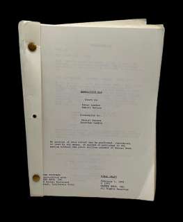Sylvester Stallone Movie Demolition Man 1993 Movie Script Final draft | Los Angeles Estate Auction