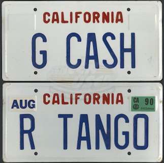 Lot 323 - Tango & Cash - Tango & Cash License Plates