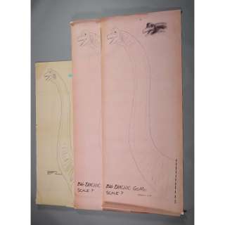 Jurassic Park (1993) | 850. Phil Tippett Collection: One Hand-Drawn and Two Printed Phil Tippett Brachiosaurus Concept Sketches | Propstore