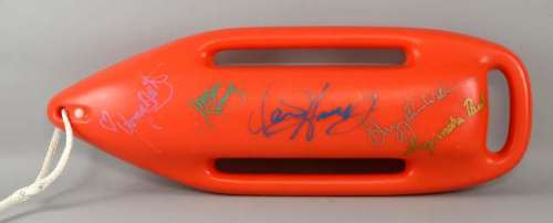 Baywatch - American TV Series, Official life float signed by six of the cast including Jaason… | Ewbank’s