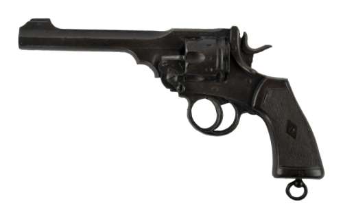 Lot 940 - THE GODFATHER PART II: ROBERT DE NIRO "VITO CORLEONE" WEBLEY MK VI REVOLVER PROP (WITH DVD)