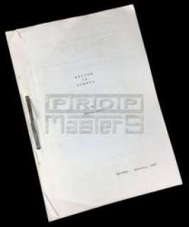 ESCAPE TO ATHENA - Production Script