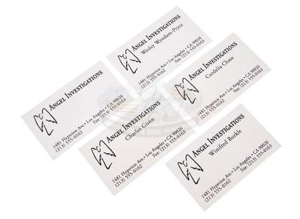 Lot 18 - Angel (TV) - Angel Investigations Business Card Set
