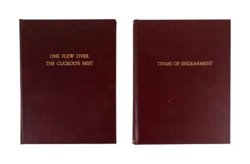 Lot 435 - Burt Reynolds | Custom-Bound "Terms of Endearment" and "One Flew Over The Cuckoo‘s Nest" Scripts