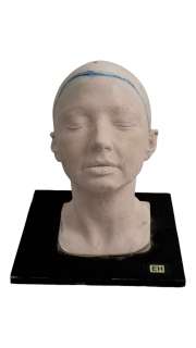 Plaster Head Mold of Elizabeth Harnois from CSI Crime Scene Investigation | Los Angeles Estate Auction
