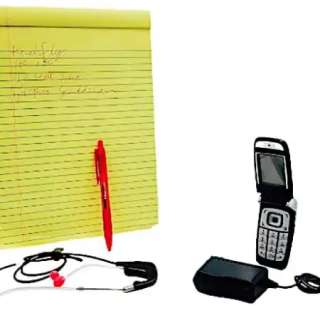 Dan Favio Rocky Myers Earpiece Kit, Phone, Phone Charger, Notepad & Pen Sc 181-198 | VIP Fan Auctions