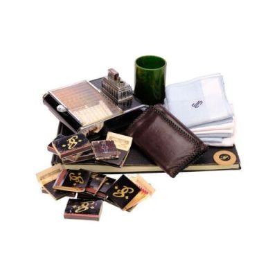 Miller’s Crossing (1990) | Leo’s (Albert Finney) Cigarette Box with Johnny Caspar’s (Jon Polito) Accessories | Propstore