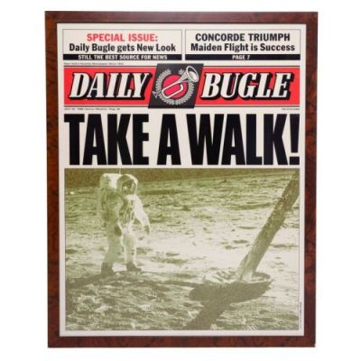 SPIDER-MAN (2002) - Lot #401 : J. Jonah Jameson‘s (J.K. Simmons) Photo-Matched Framed "Take A Walk" Daily Bugle Newspaper
