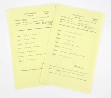 James Bond Moonraker (1979) - Two production used call sheets, dated 27th & 28th September 1978… | Ewbank’s