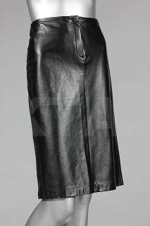 A Joseph black faux leather skirt worn in | Kerry Taylor Auctions