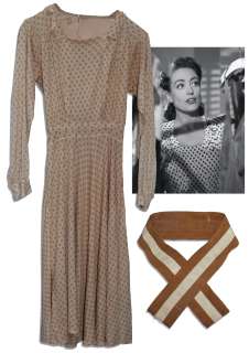 Joan Crawford‘s Polka-Dot Hero Dress From ‘‘Mildred Pierce‘‘ -- The Film That Won Her the Academy Award & Considered One of the Greatest Performances by an Actress in the History of Cinema