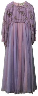 Agnes Moorehead Screen-Worn Pink & Lavender Dress From ’’Bewitched’’ | Nate Sanders