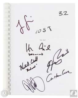 Lot 294 - LOST "The End" Script Signed by 4 Cast Members & Carlton Cuse and Damon Lindelof
