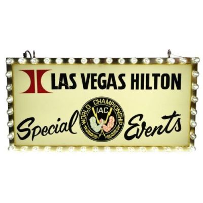 Over the Top (1987) | Las Vegas Hilton World Armwrestling Championship Sign | Propstore