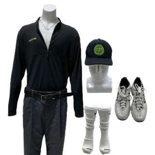 The Underdoggs Coach Feis George Lopez Screen Worn Long-Sleeve Shirt, T-Shirt, Pants, Hat, Belt, Socks & Sneakers Ch 3 Sc 105-132 | VIP Fan Auctions