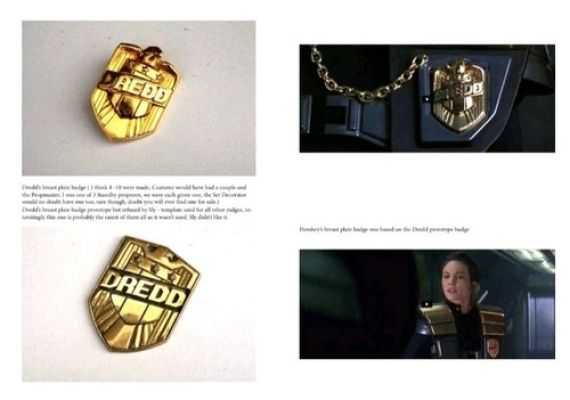 Judge Dredd 1995, cast Dredd badge and a prototype badge Prop, genuine. | eBay Europe