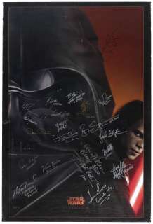 STAR WARS: EPISODE III - REVENGE OF THE SITH CAST SIGNED ONE-SHEET ADVANCE MOVIE POSTER. | Hake’s