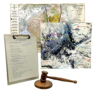 Snowpiercer Ruth Wardell (Played By Alison Wright) Screen Used Map W/ Key, Map, Gavel & Clipboard Ss 4 | VIP Fan Auctions