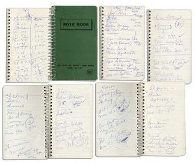 Captain Kangaroo’s Notebook Filled With His Hand Notes -- Including Notes on His Visit With ’’Ruth Gruber’’, the Famed American Activist | Nate Sanders