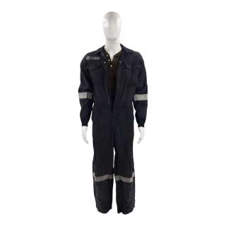 Novocaine Andre Screen Worn Stunt Double Mechanic Jumpsuit & Henley Style Shirt Set | VIP Fan Auctions