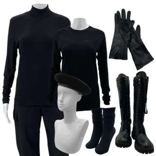 Death of a Unicorn Shaw Screen Worn Stunt Double (2) Shirts, Pants, Beret, Gloves, Socks & Boots | VIP Fan Auctions